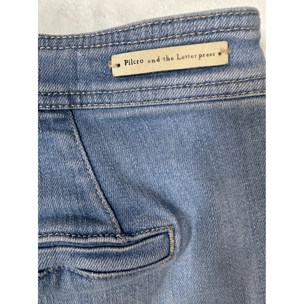 Pilcro and the Letterpress High Rise Bootcut Trouser Jeans Light Wash Size 29x31 - Picture 6 of 16